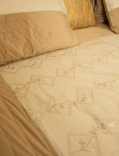 Beige W/cream embroidery