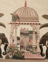 Cream With Elephant Fabric - Velvet